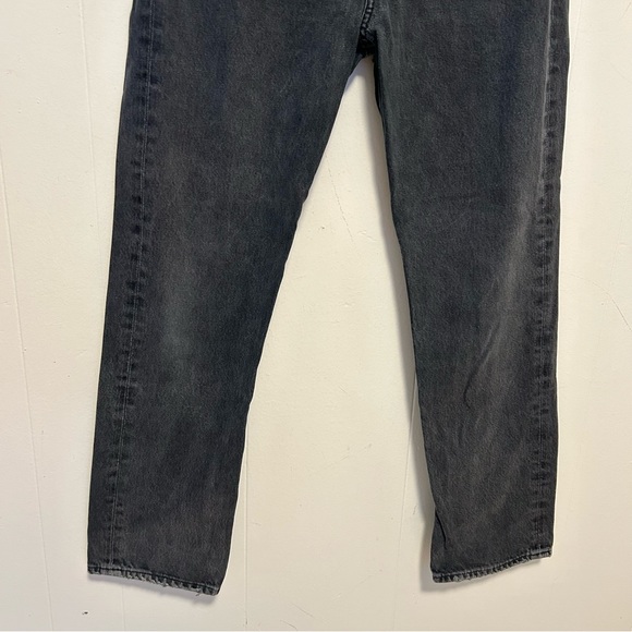 AGOLDE 90s Pinch High Waist Straight Leg Organic Cotton Jeans in Black Tea Sz 26 - Picture 3 of 13